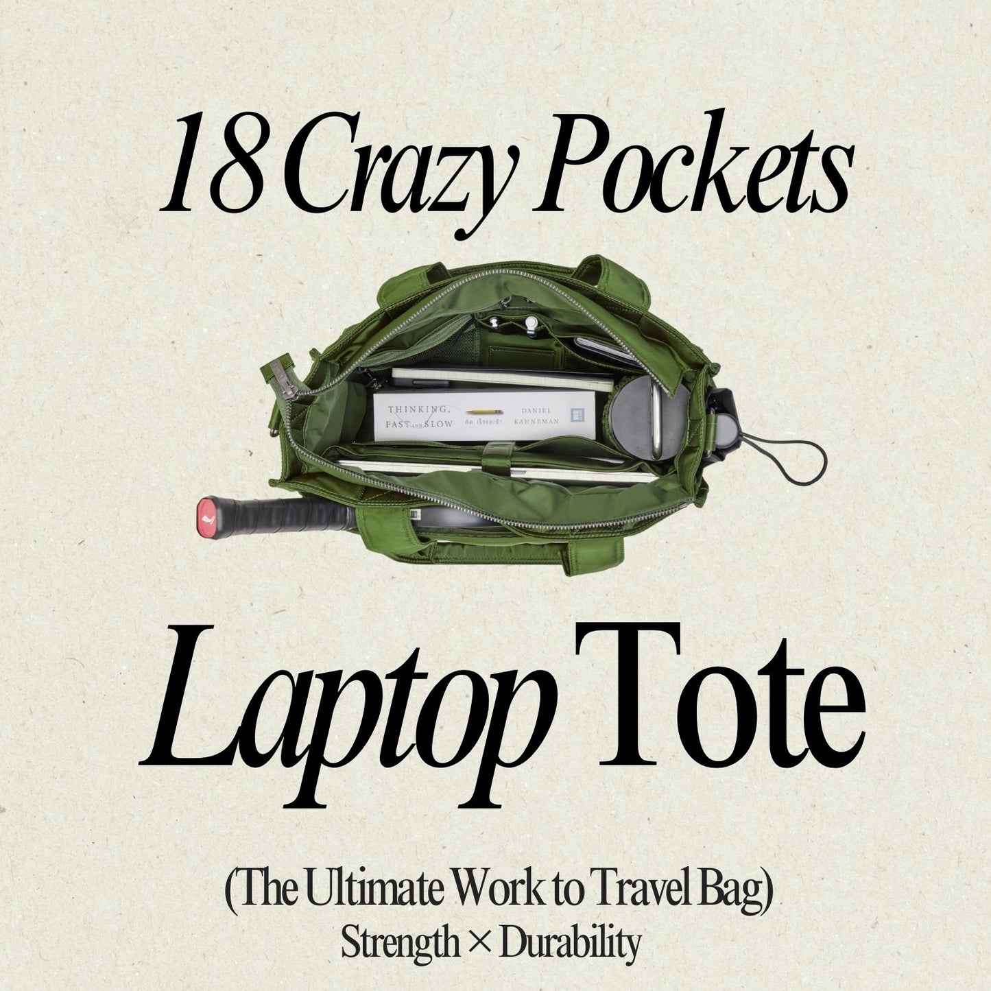 Wander Re-Nylon Laptop Tote