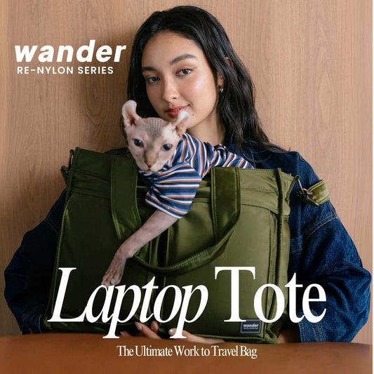 Wander Re-Nylon Laptop Tote