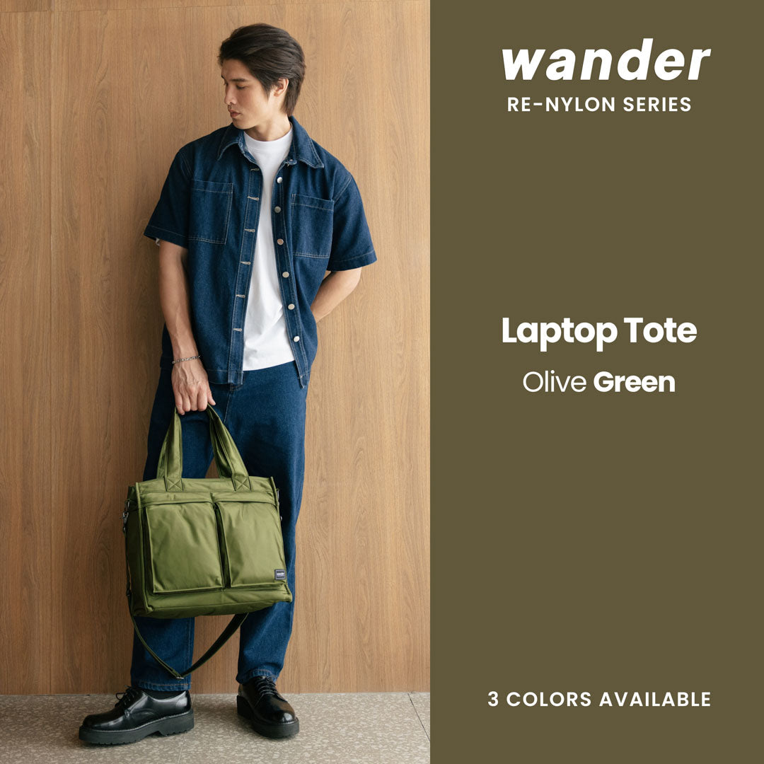 Wander Re-Nylon Laptop Tote